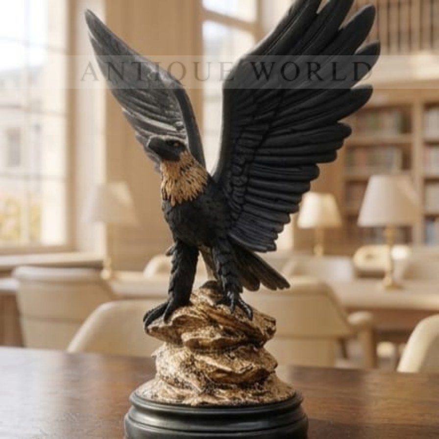Royal Gilded Eagle Sculpture