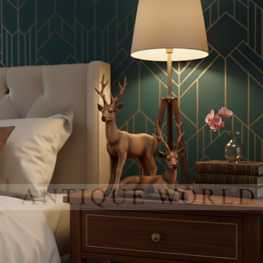 Deer Figurines Lawn Ornament ( Set of 2 )