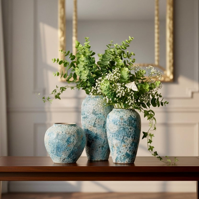 Minimalist Stoneware Decorative Vases ( Set of 3 )
