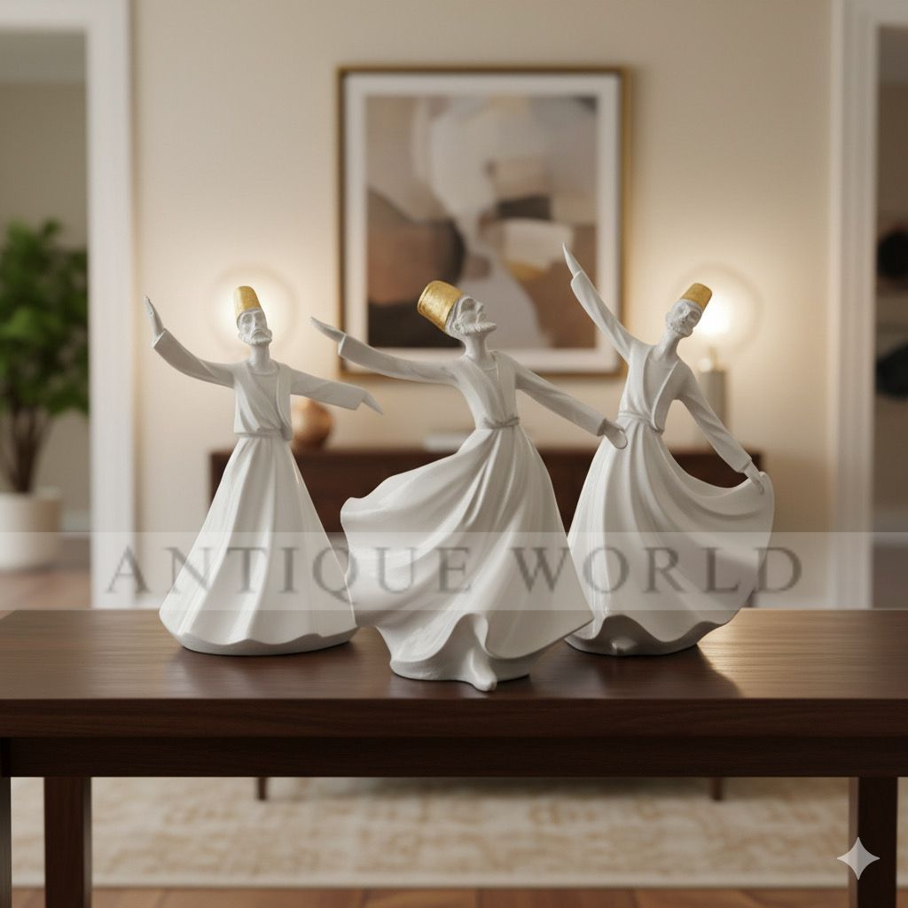 Classical Dervish  Art Sculpture( Set of 3)