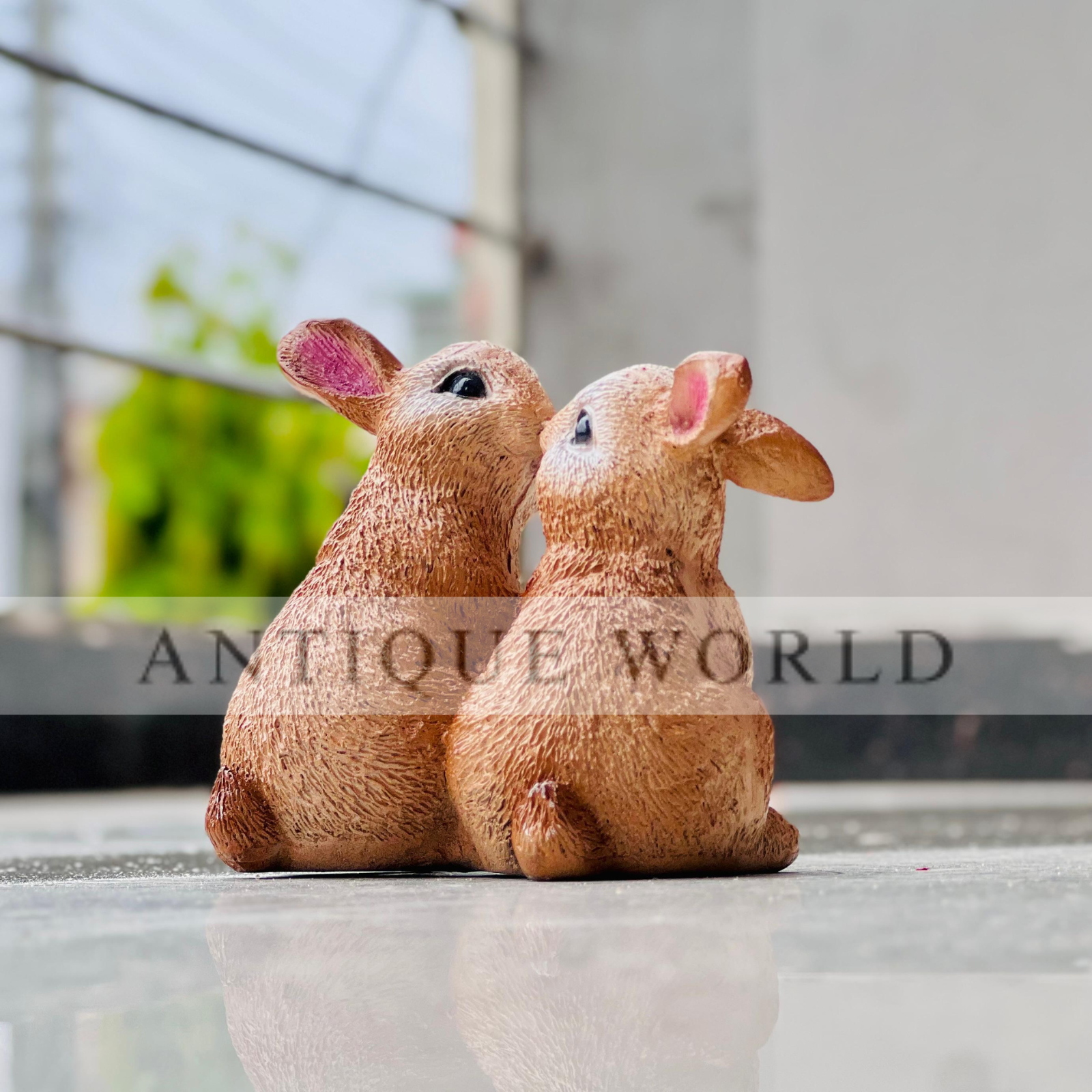 Loving Duo Bunny Figurine