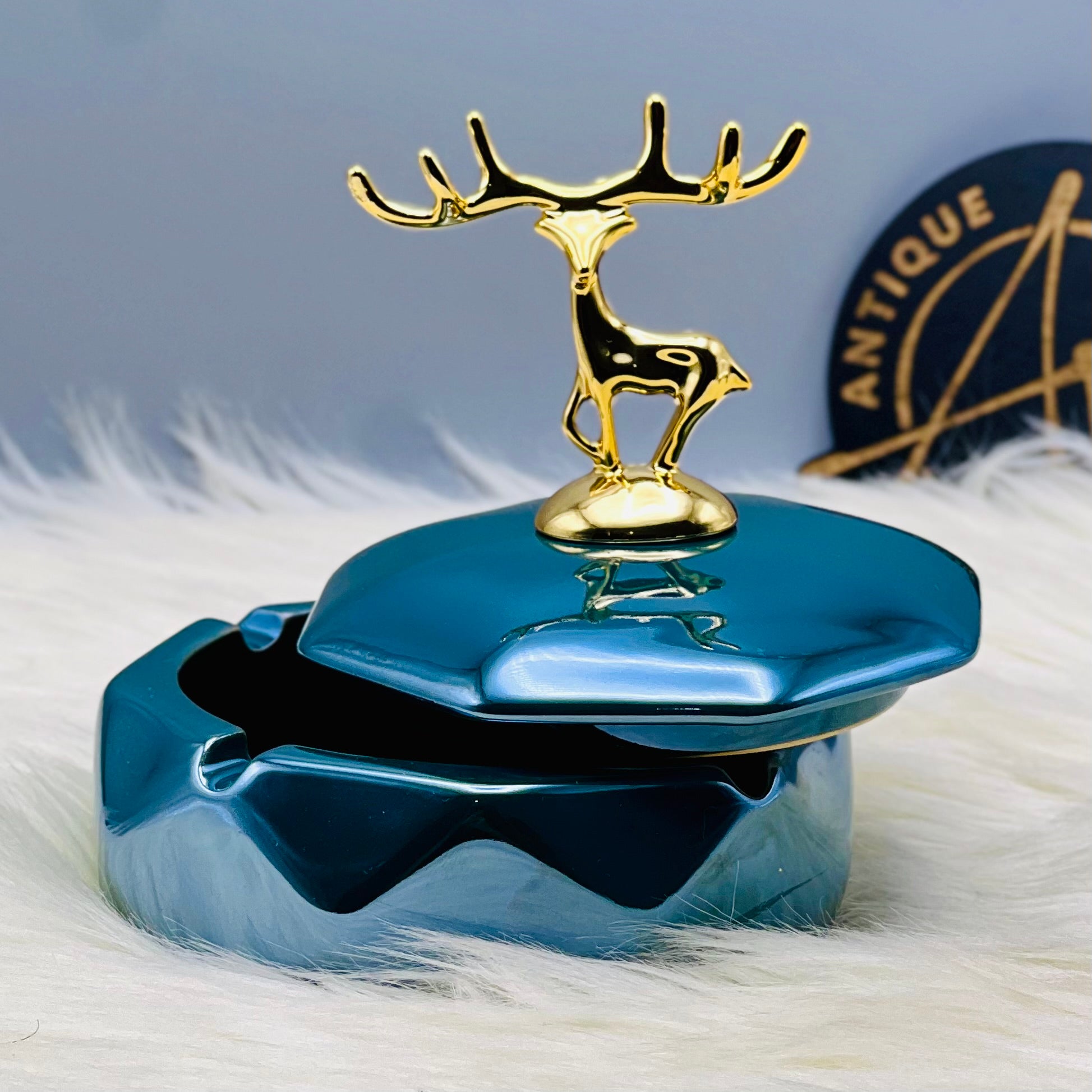 Deer Bedside Ceramic Ashtray