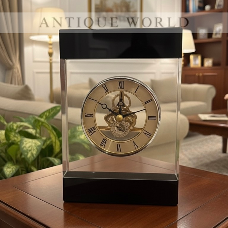 Crystal Gear Elegance Clock