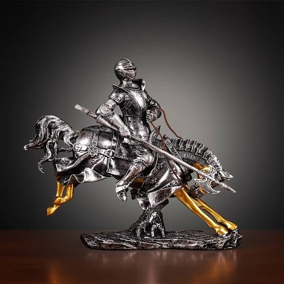 Medieval Knight Statue Sculpture