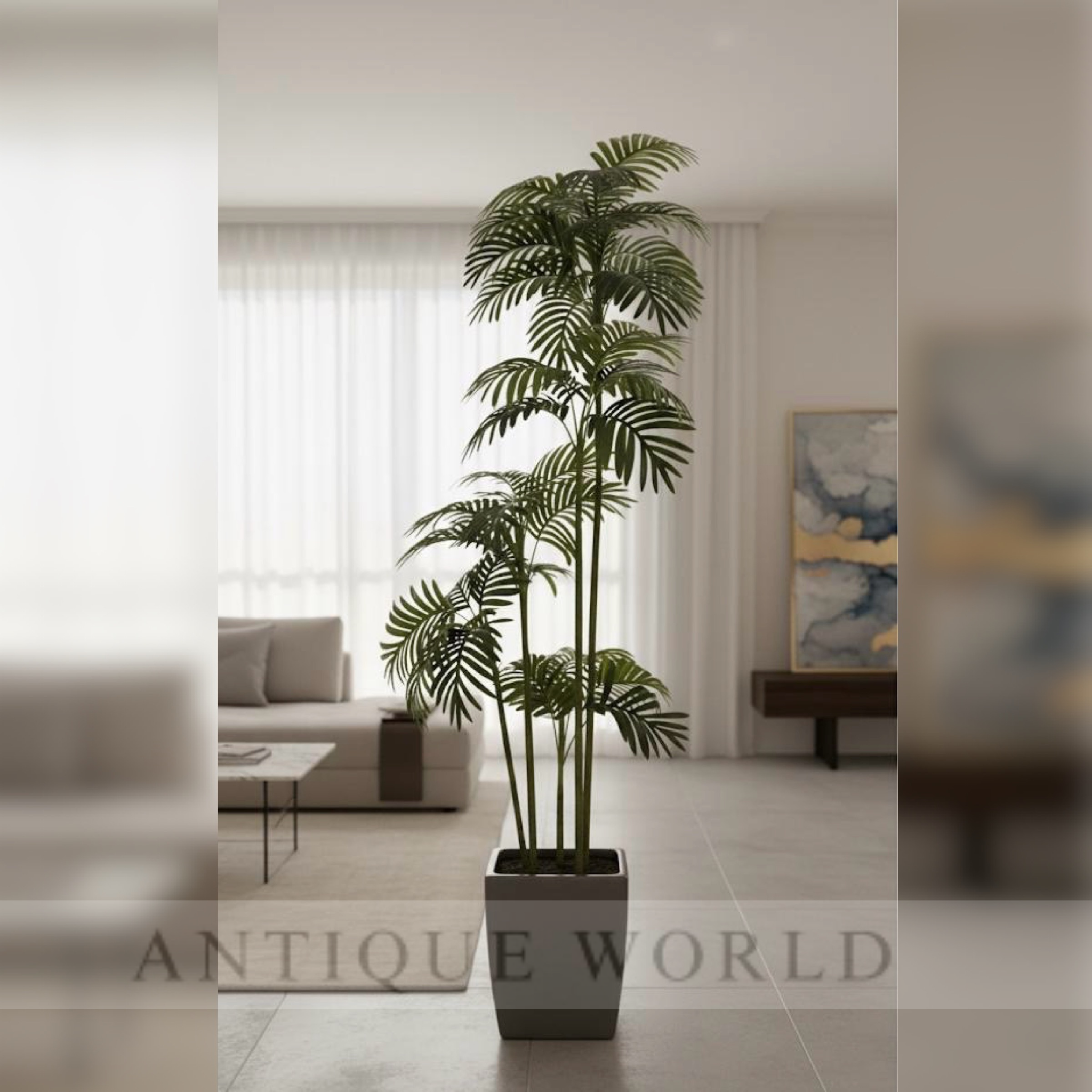 Tall Areca Palm Tree ē Planter