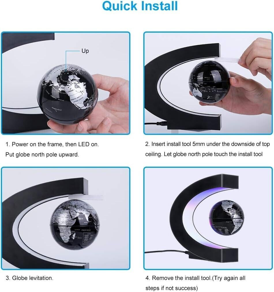 Magnetic Floating LED Globe
