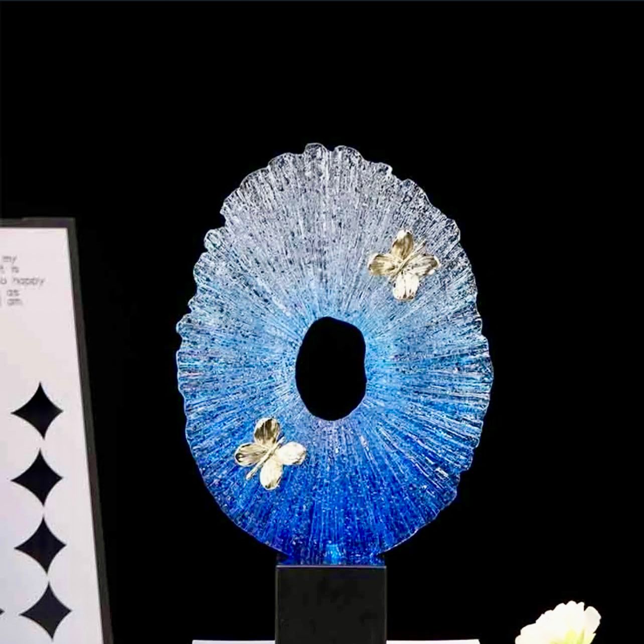 Resin Sculpture Letter Creative Statue Ornament