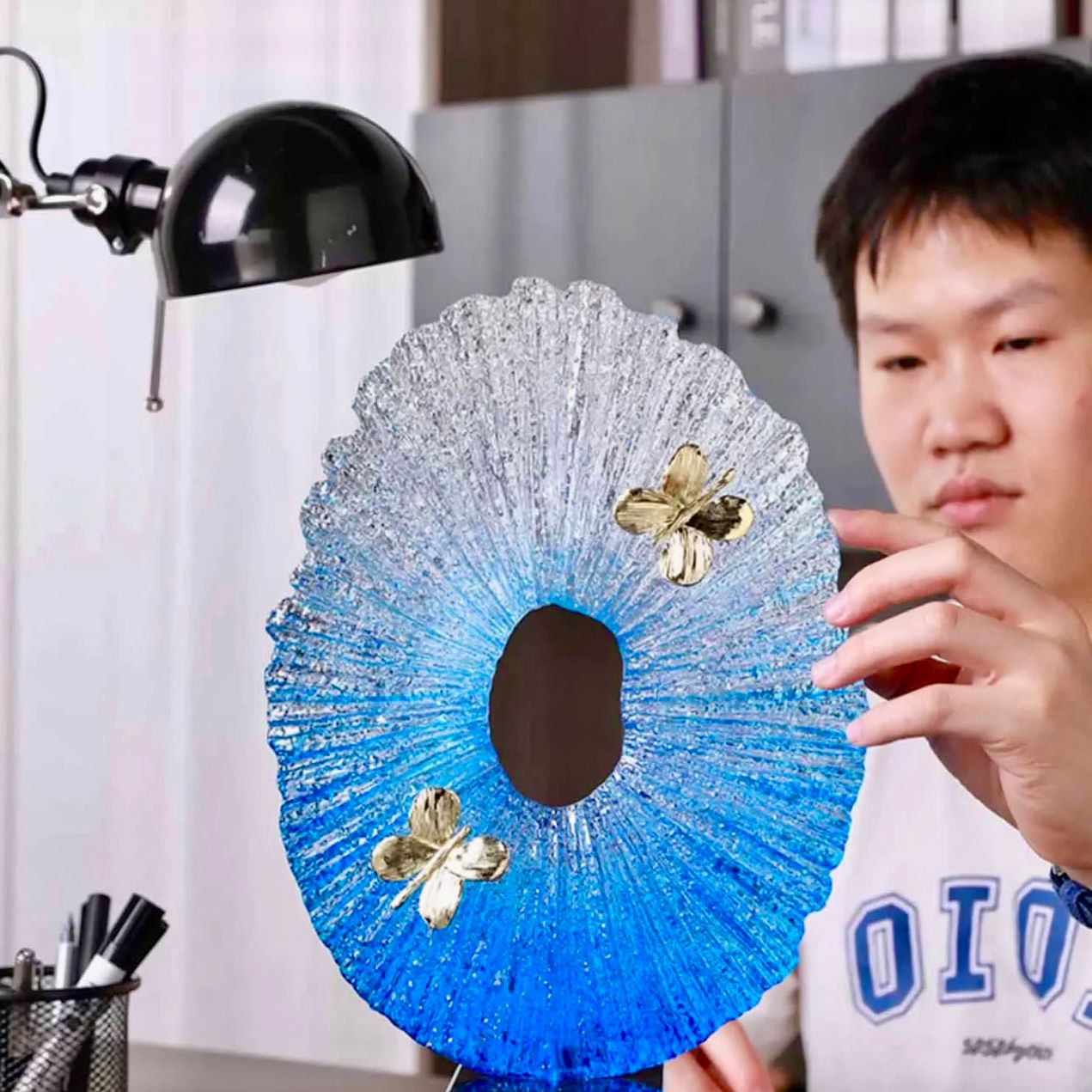 Resin Sculpture Letter Creative Statue Ornament