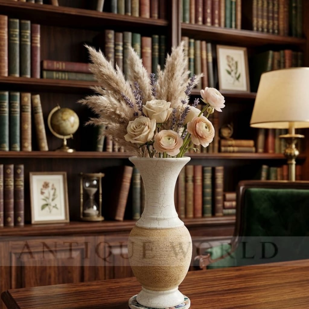 Antiqua Earthy Twin-Tone Antique Vase