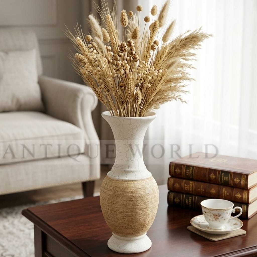 Antiqua Earthy Twin-Tone Antique Vase