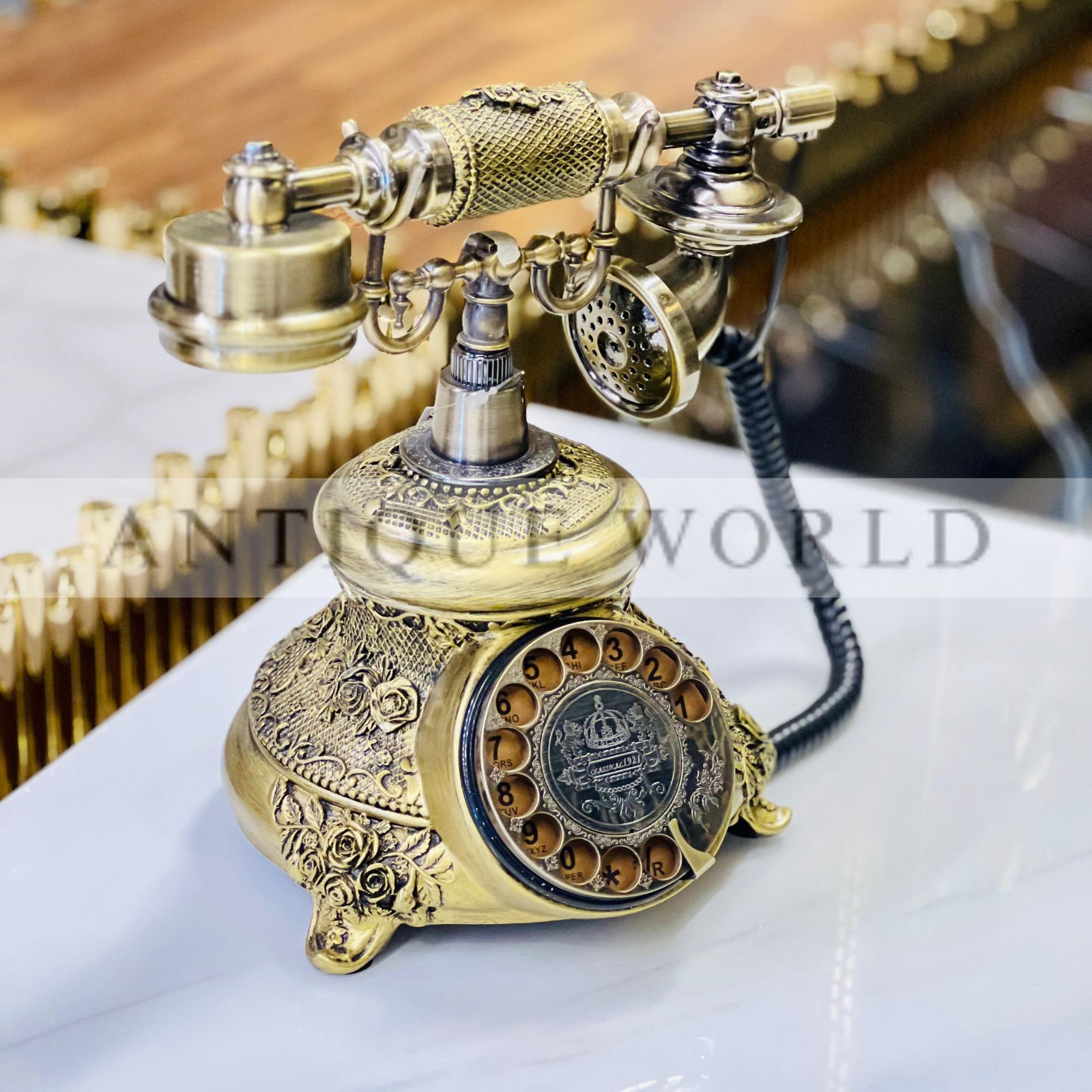 Vintage Rotary Dial Landline Telephone
