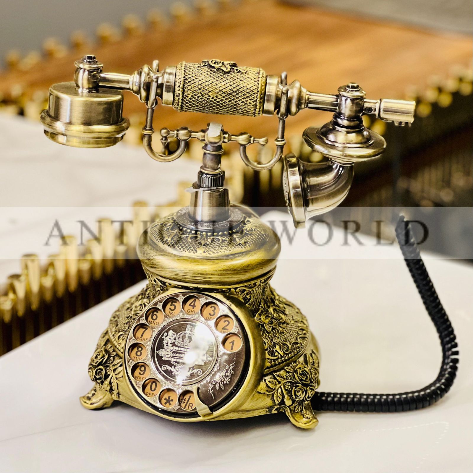 Vintage Rotary Dial Landline Telephone