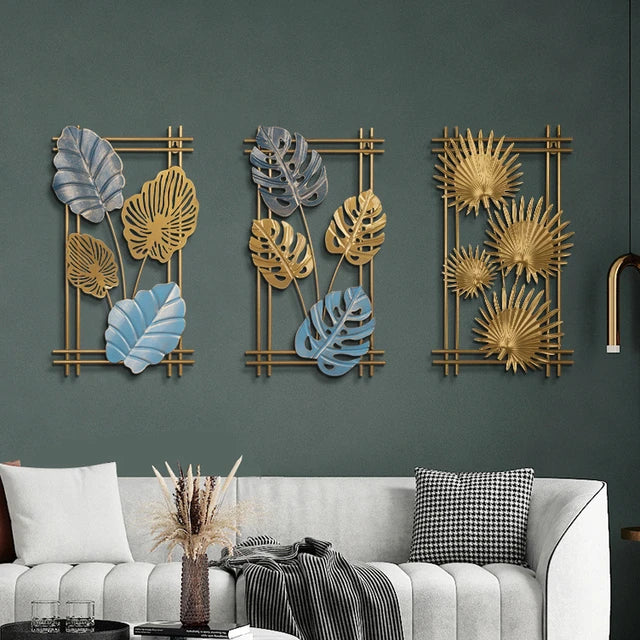 Leafy Metal Wall Wall Hanging