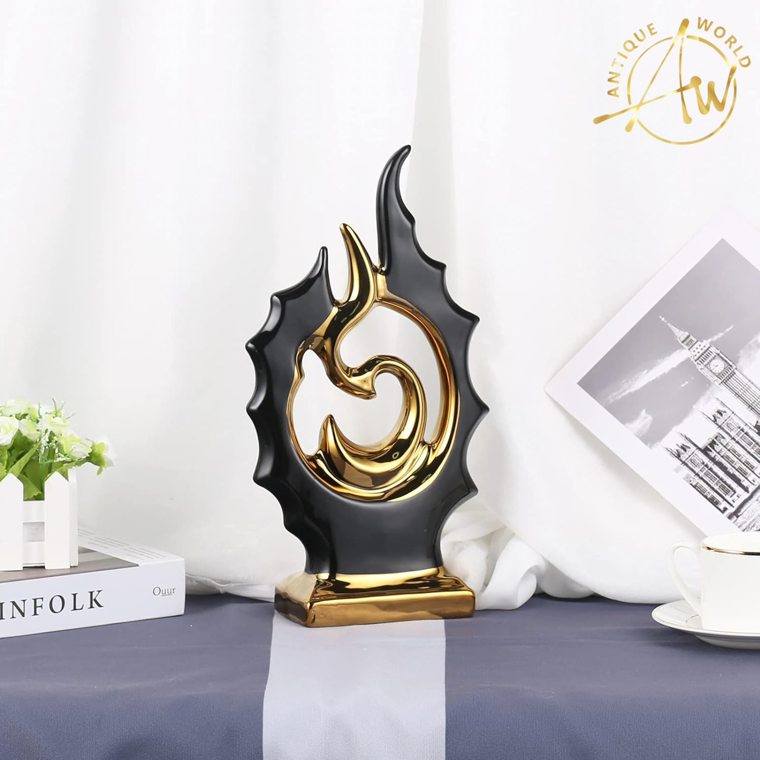 Ceramic Abstract Statue Decor
