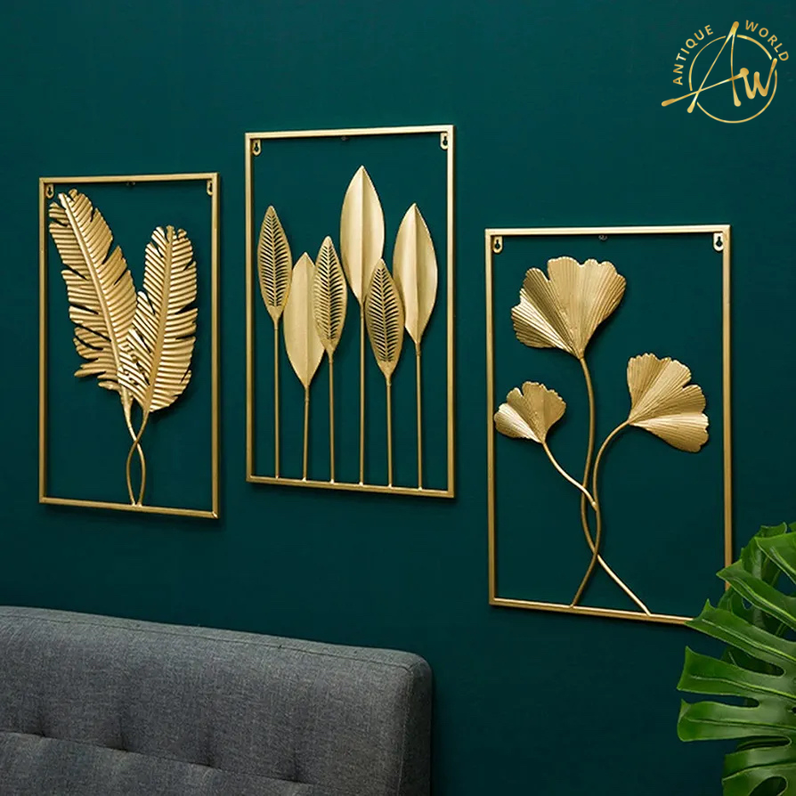 Gold Leaf Metal Wall Decor