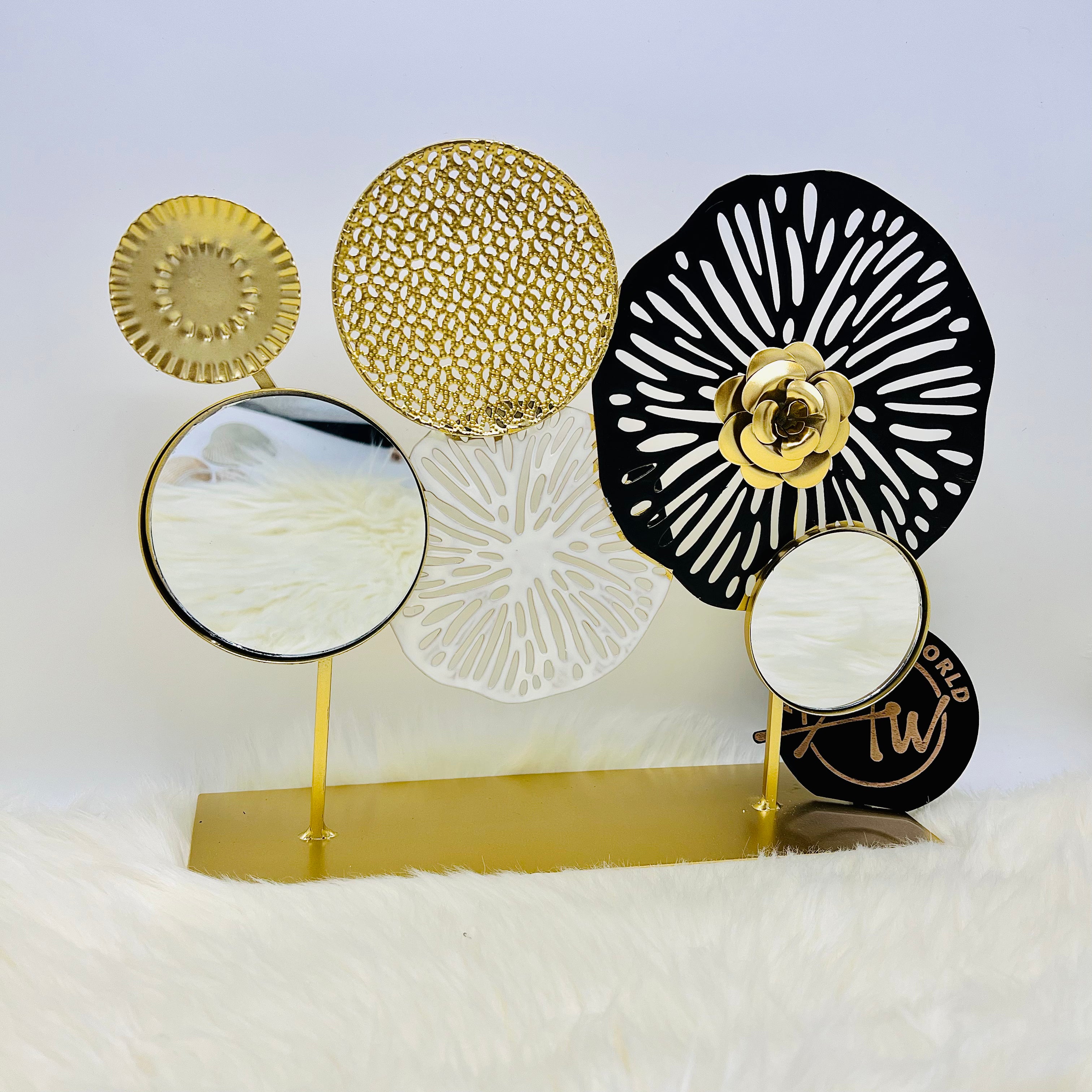 Metal Mirror Panel Decor