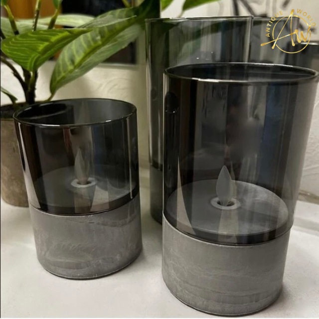 Concrete LED Candles ( Set of 3 )