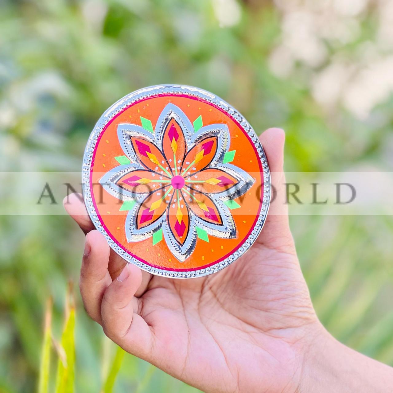 Antique Naqshi Handcrafted Tea coaster (set of 5 )