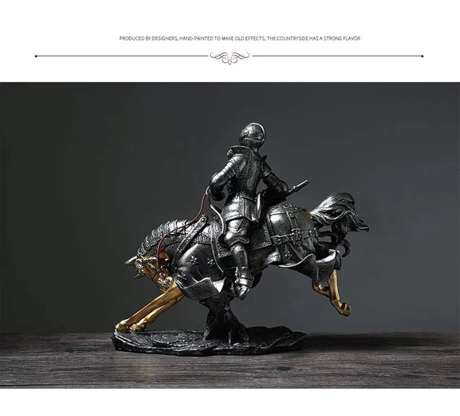 Medieval Knight Statue Sculpture