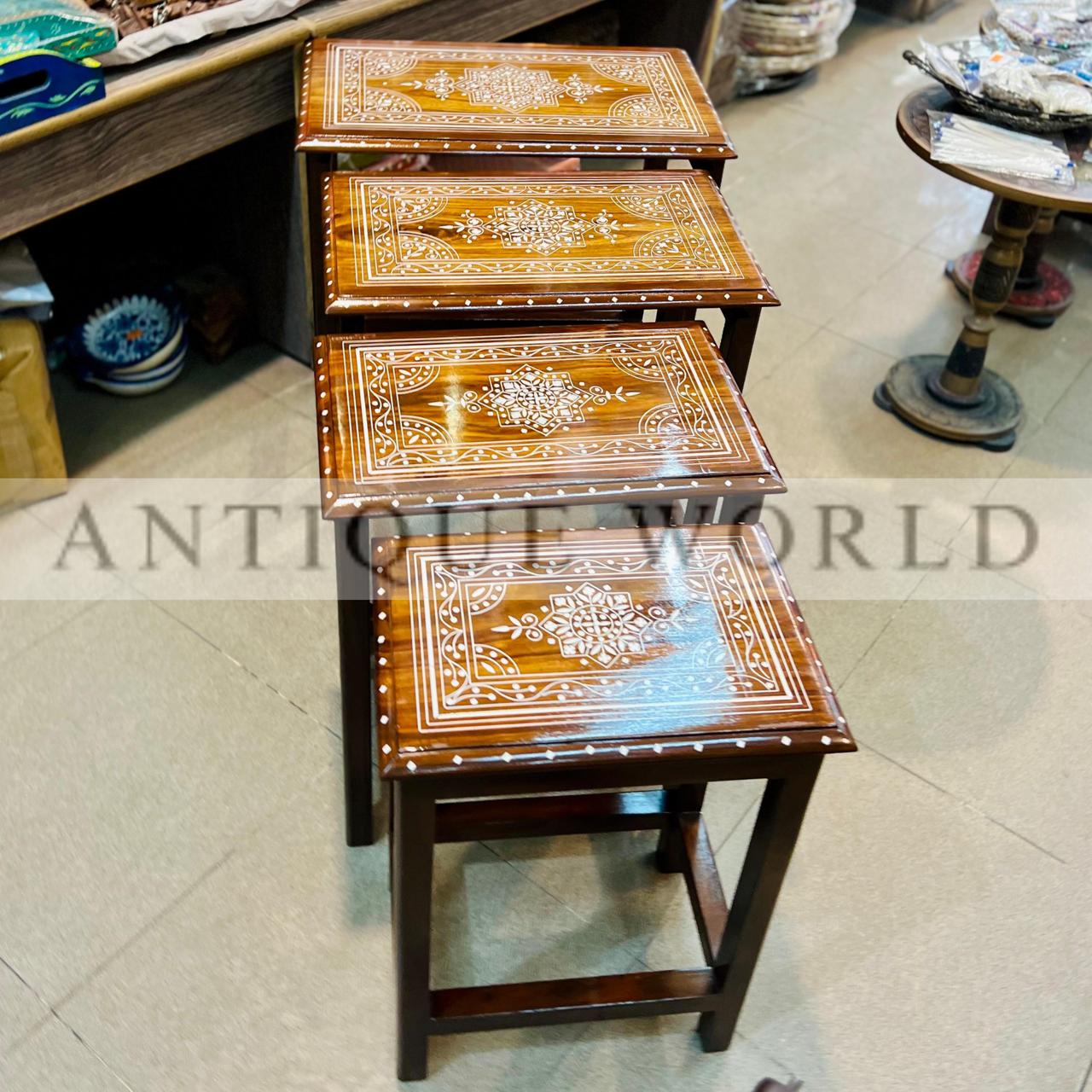 Handcrafted Nested Table ( Set of 4pc )