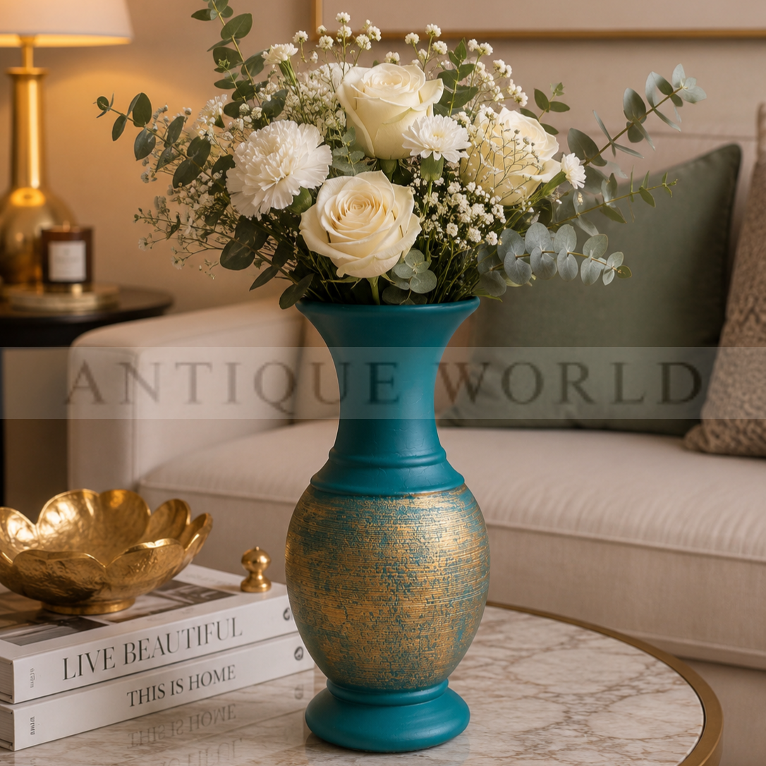 Antiqua Earthy Twin-Tone Antique Vase