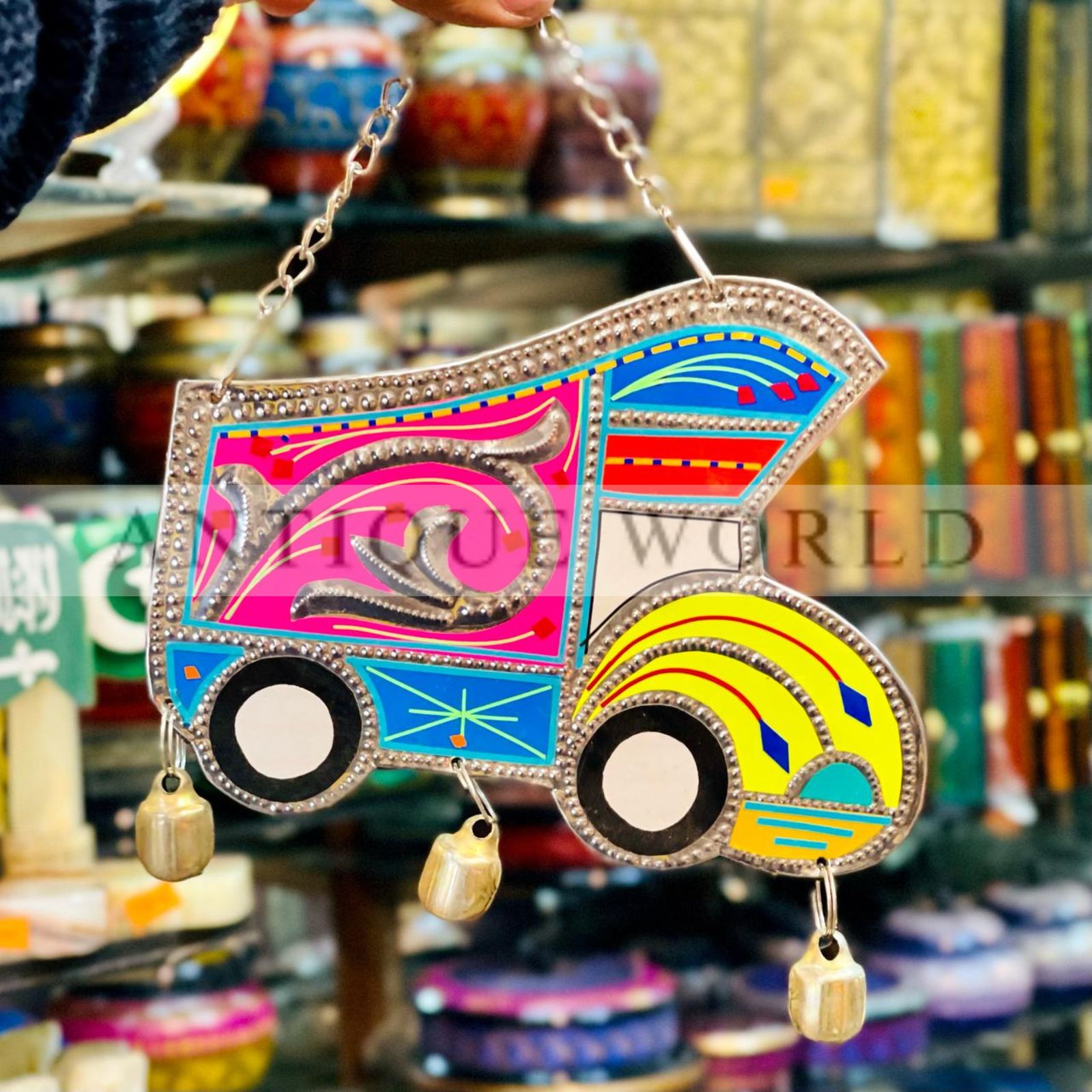 Handmade Metal Wall Hanging Traditional Truck Art