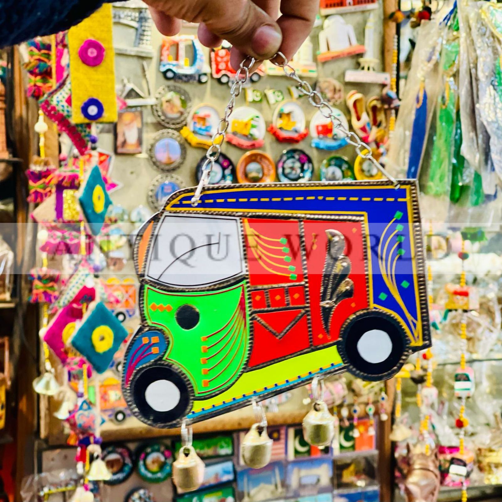 Handmade Metal Wall Hanging Traditional Truck Art