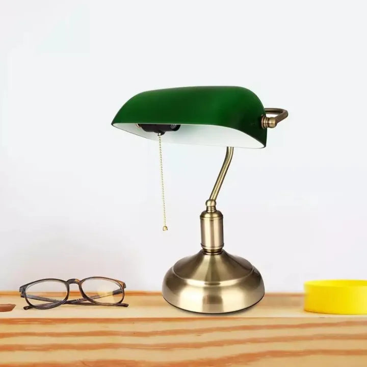 Vintage Style Banker Lamp