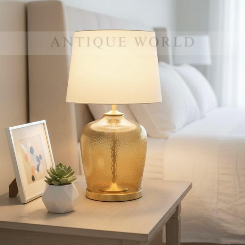 Contemporary Pleated Shade Lamp ( Pair )