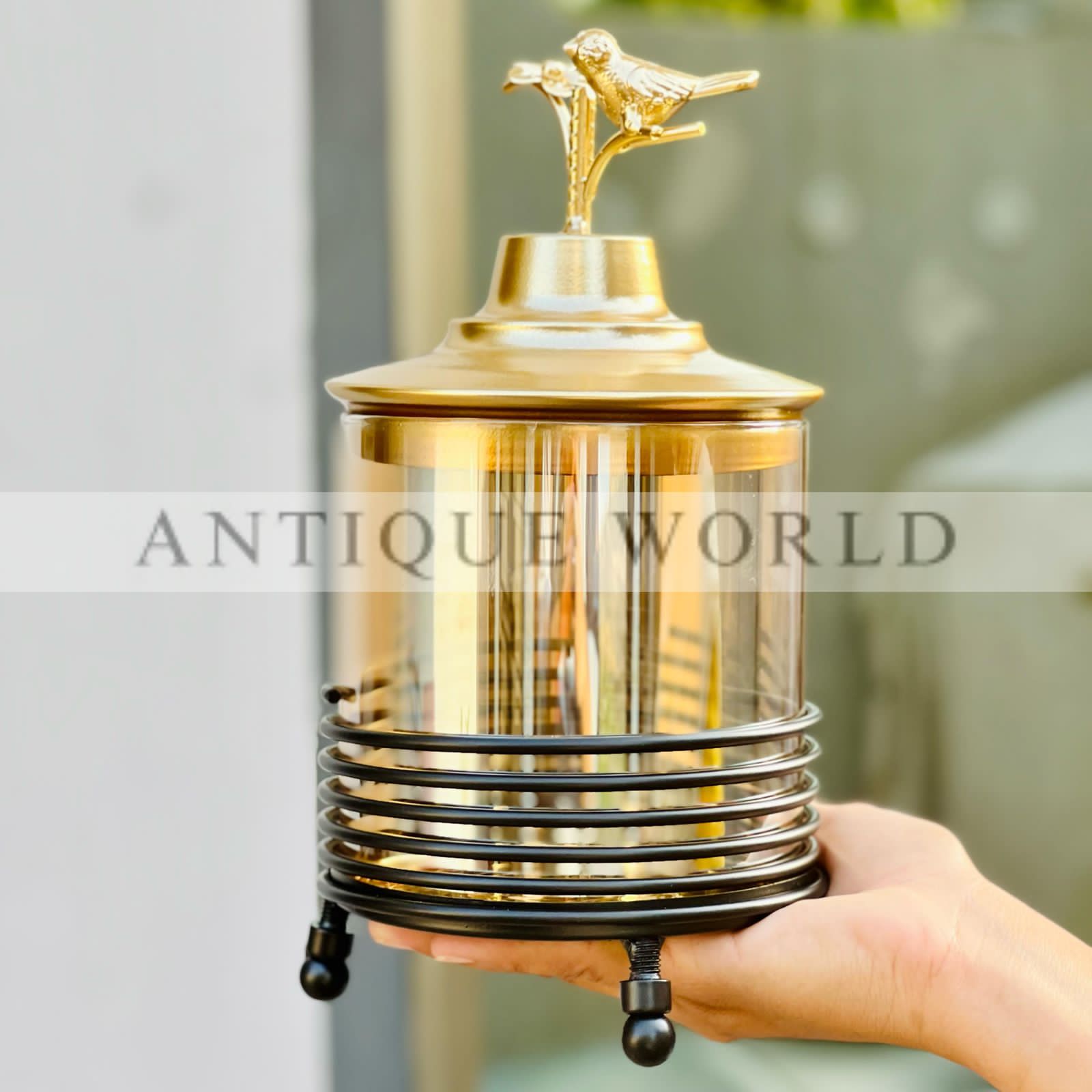 Rustic Harmony Storage Jar