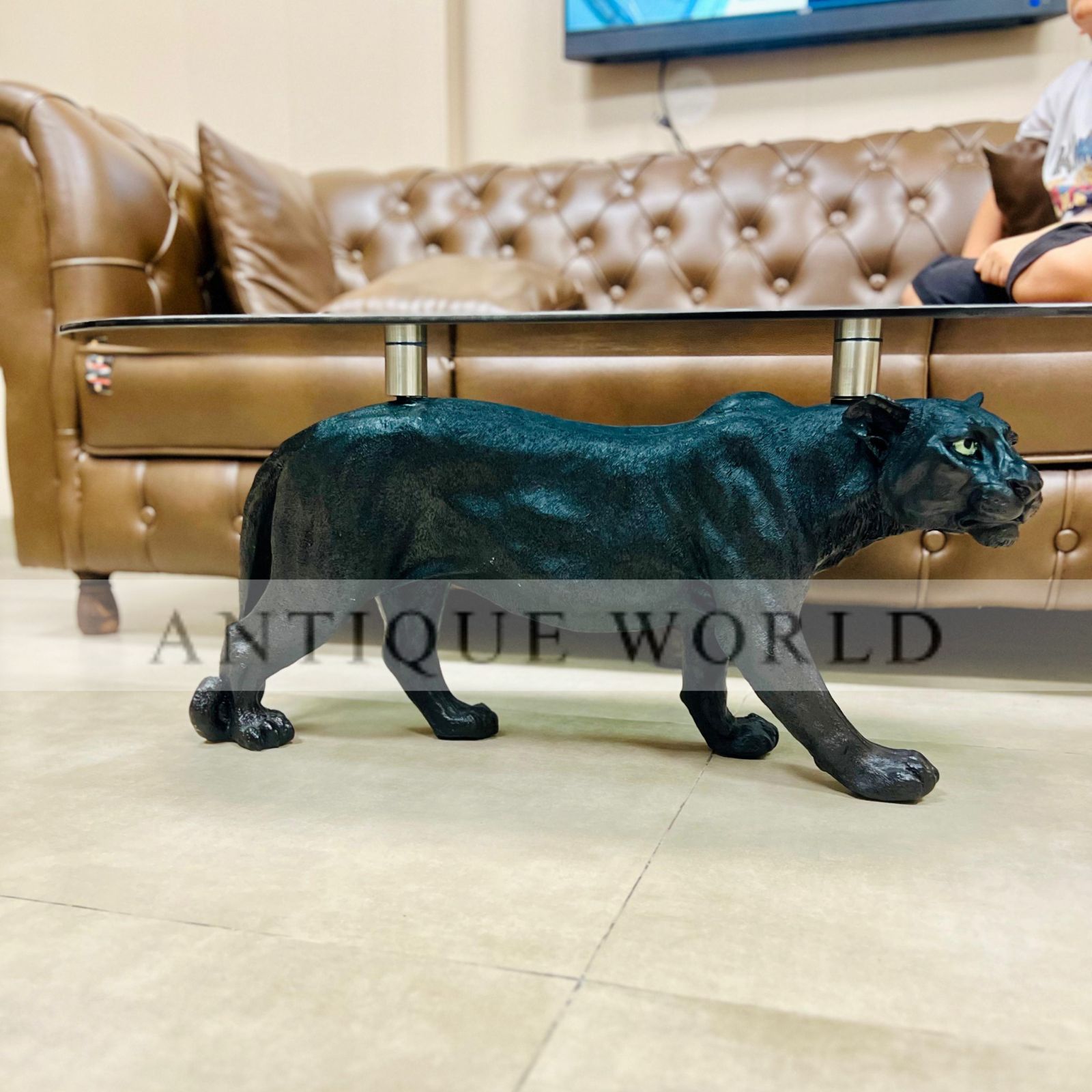 Panther Coffee Table Decor