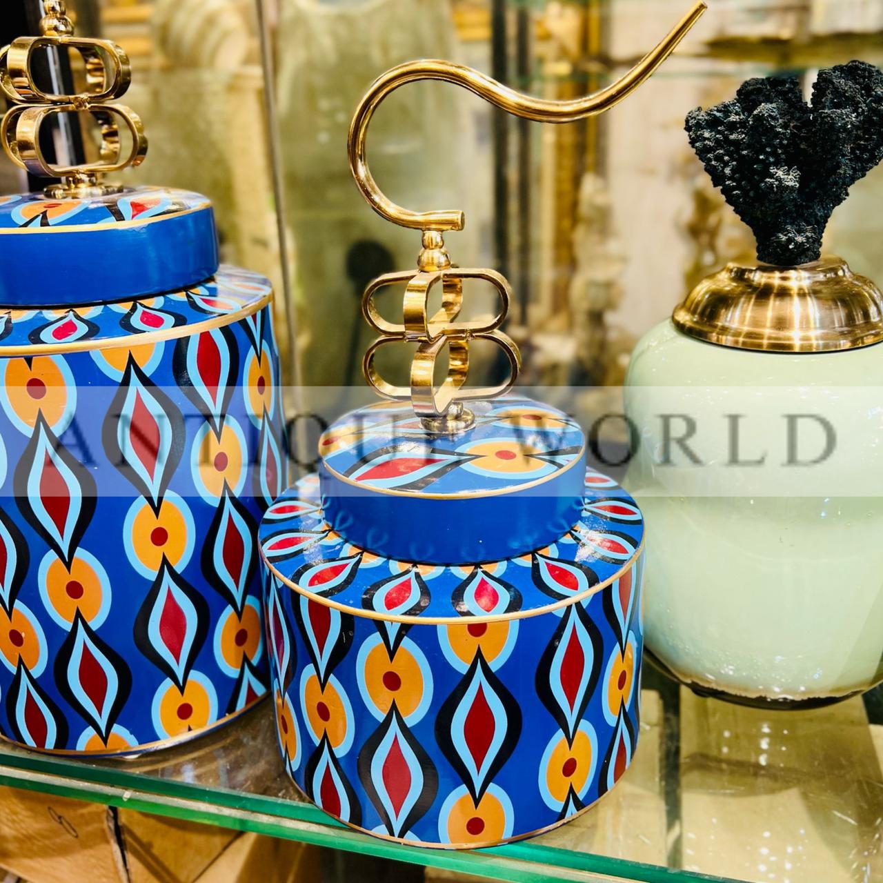 Royal Azure Jar (Set of 2)
