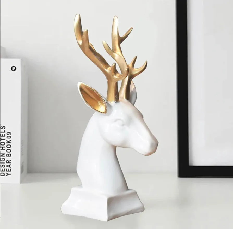 Deer Head Showpiece Sculpture