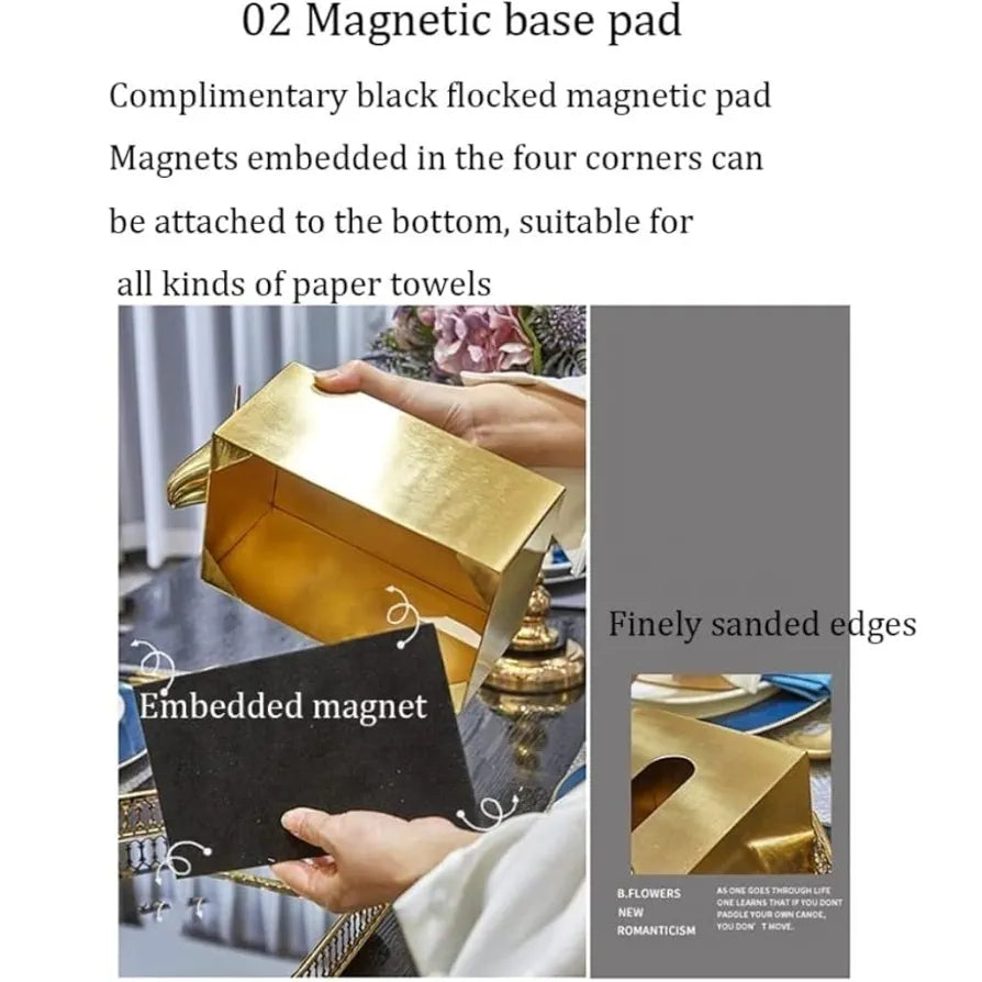 Luxury Gold Sparrow Tissue Box