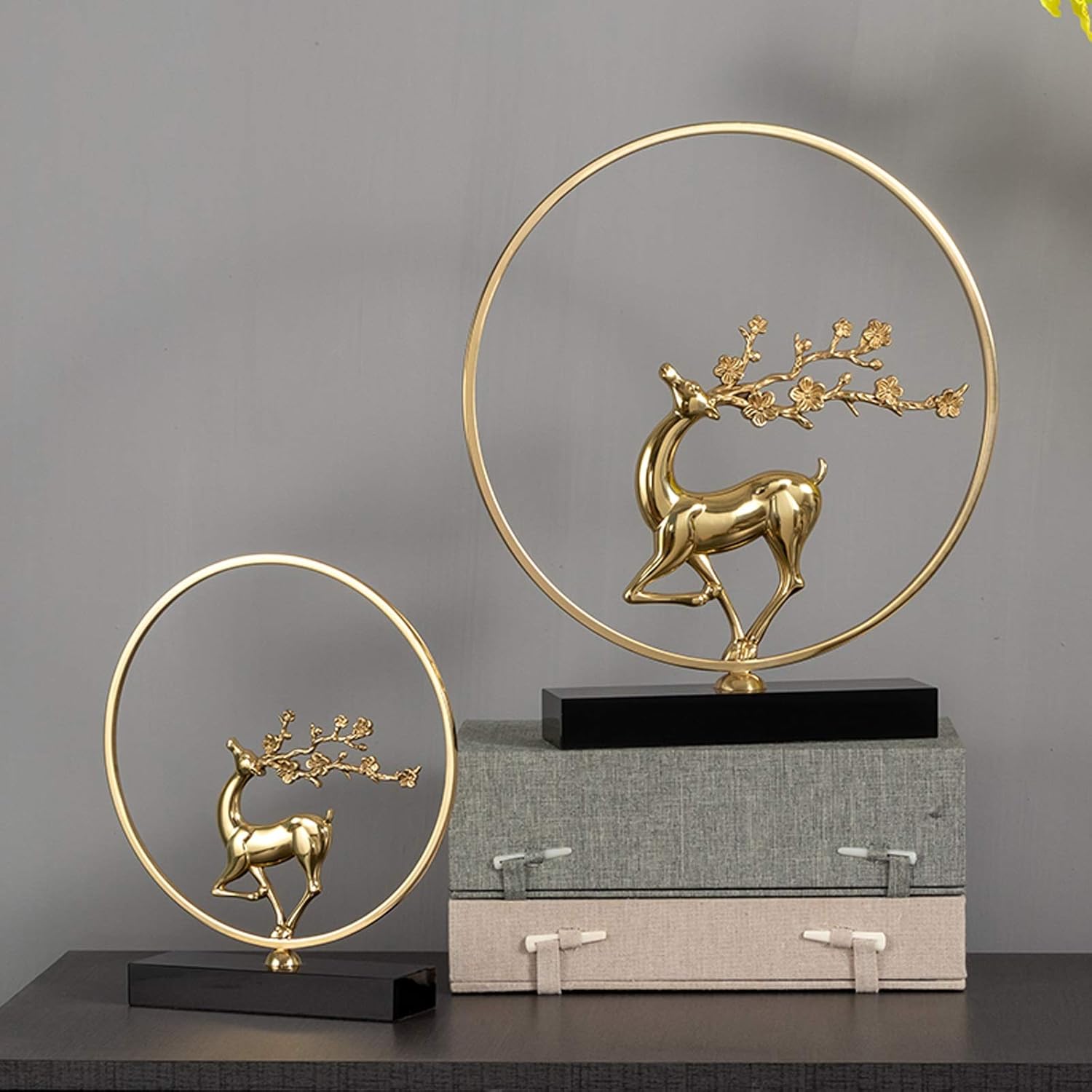 New Chinese Style Pure Copper Deer Ornament