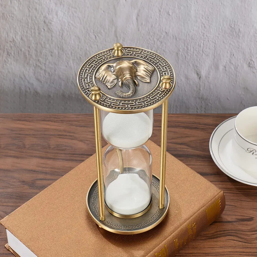 Vintage Metal White Sand Timer