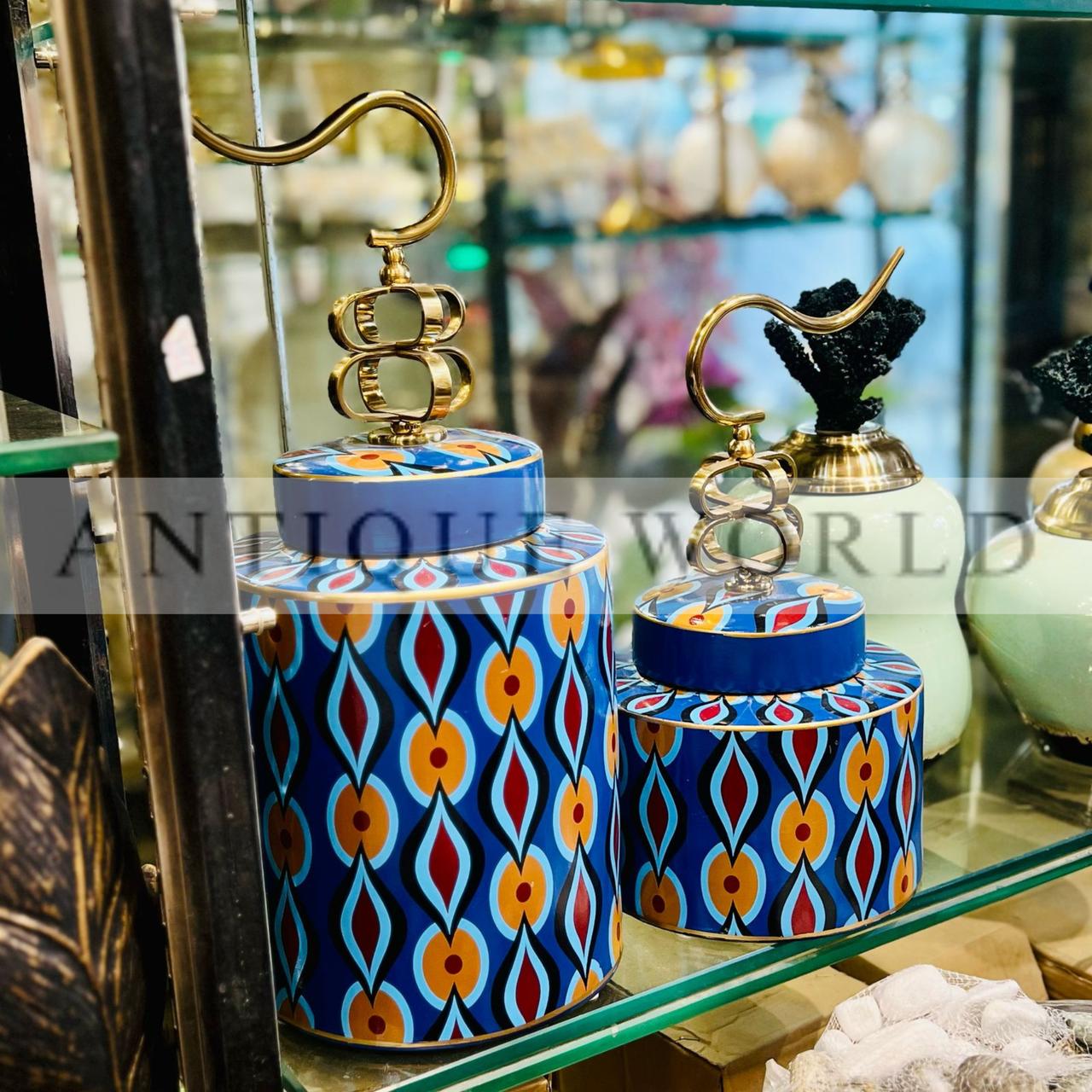 Royal Azure Jar (Set of 2)