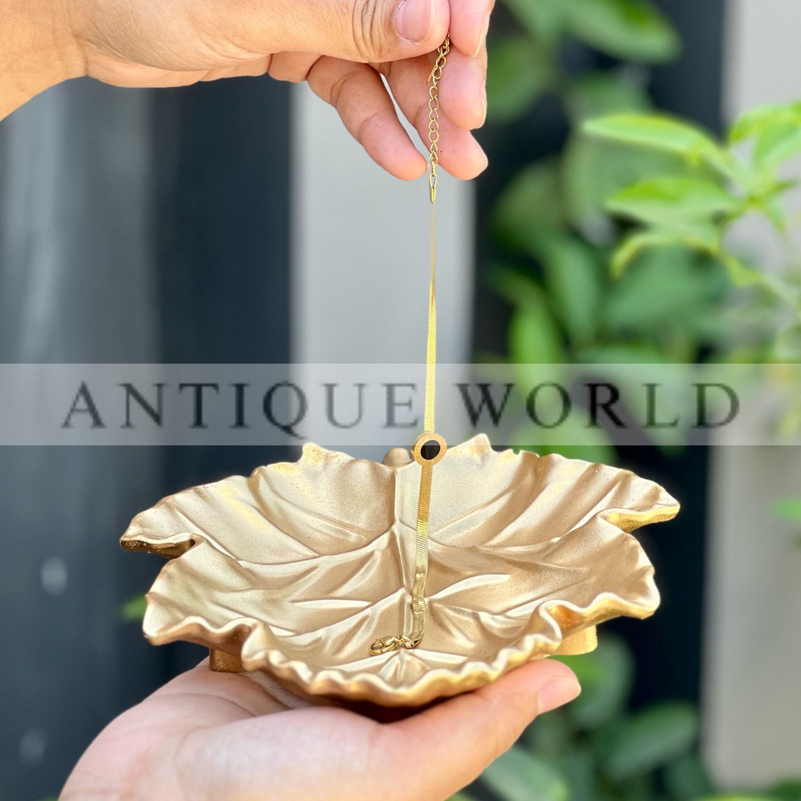 Leaf Luxe Trinket Jewellery Tray