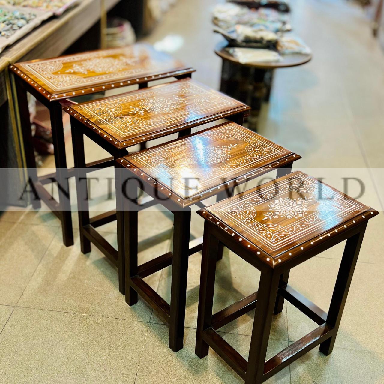 Handcrafted Nested Table ( Set of 4pc )