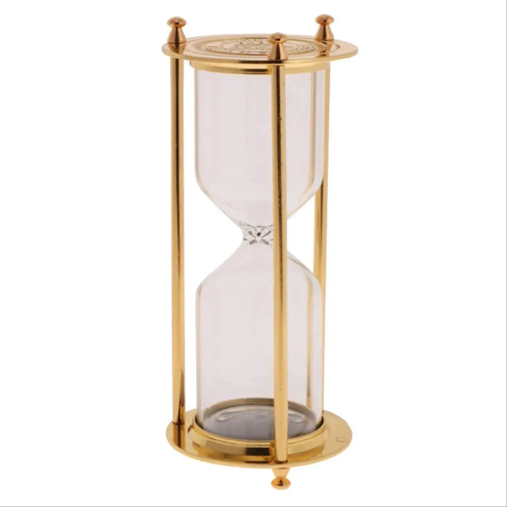 Vintage Metal White Sand Timer
