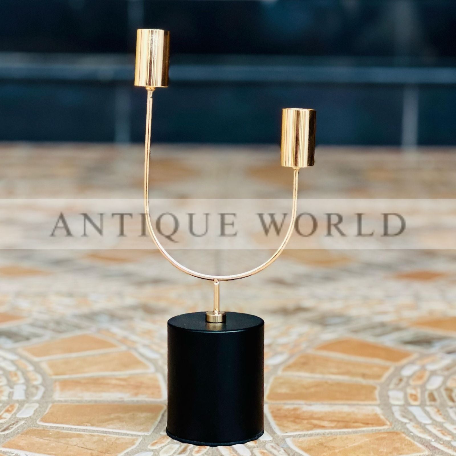Contemporary 2-Light Candle Holder