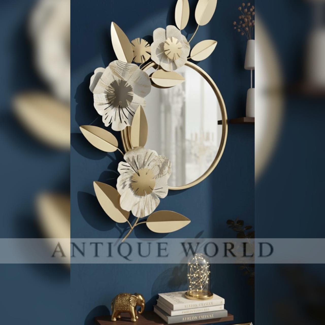 Golden Bloom Harmony Mirror