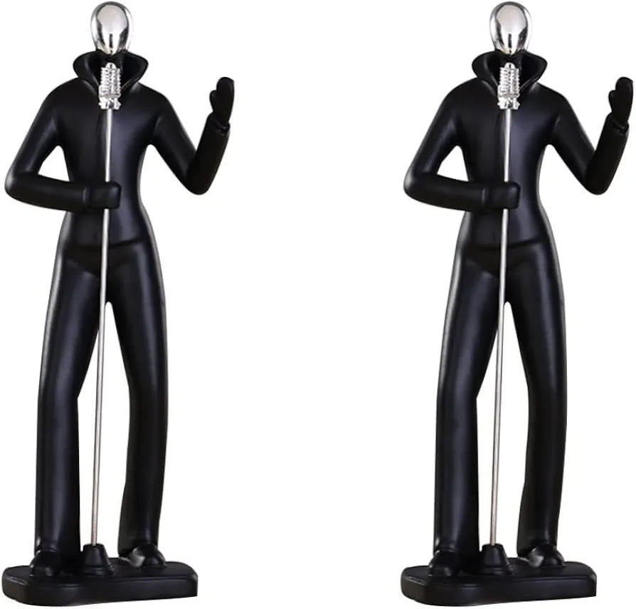 Lighting Fashion Resin Art Simging Man Figure Home 1Pc