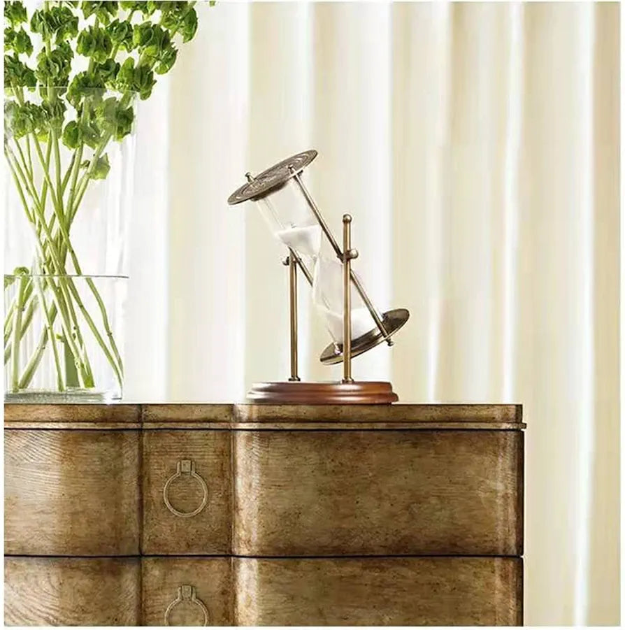 Metal Rotating Sandglass Timer ( 15 mints )