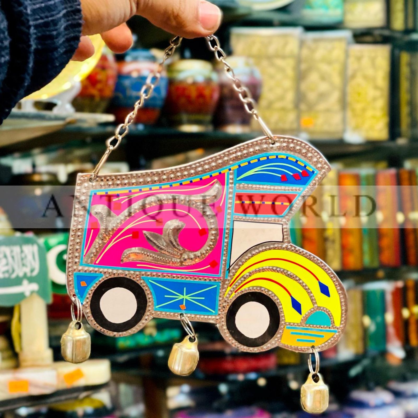 Handmade Metal Wall Hanging Traditional Truck Art