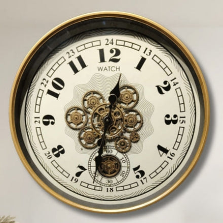 24-Hours Gears Antique  Wall Clock