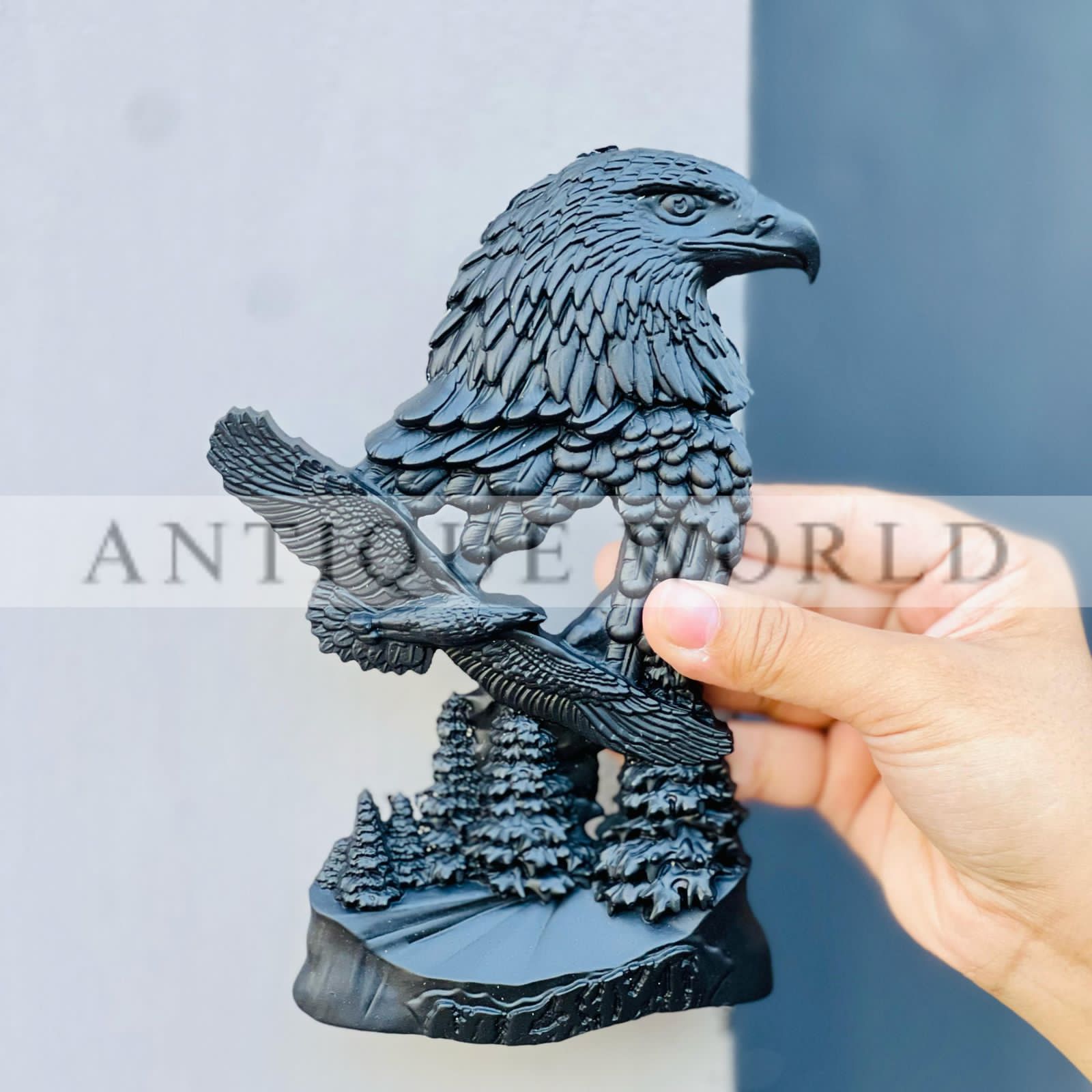 Antique Eagle Sculpture Wall Decor