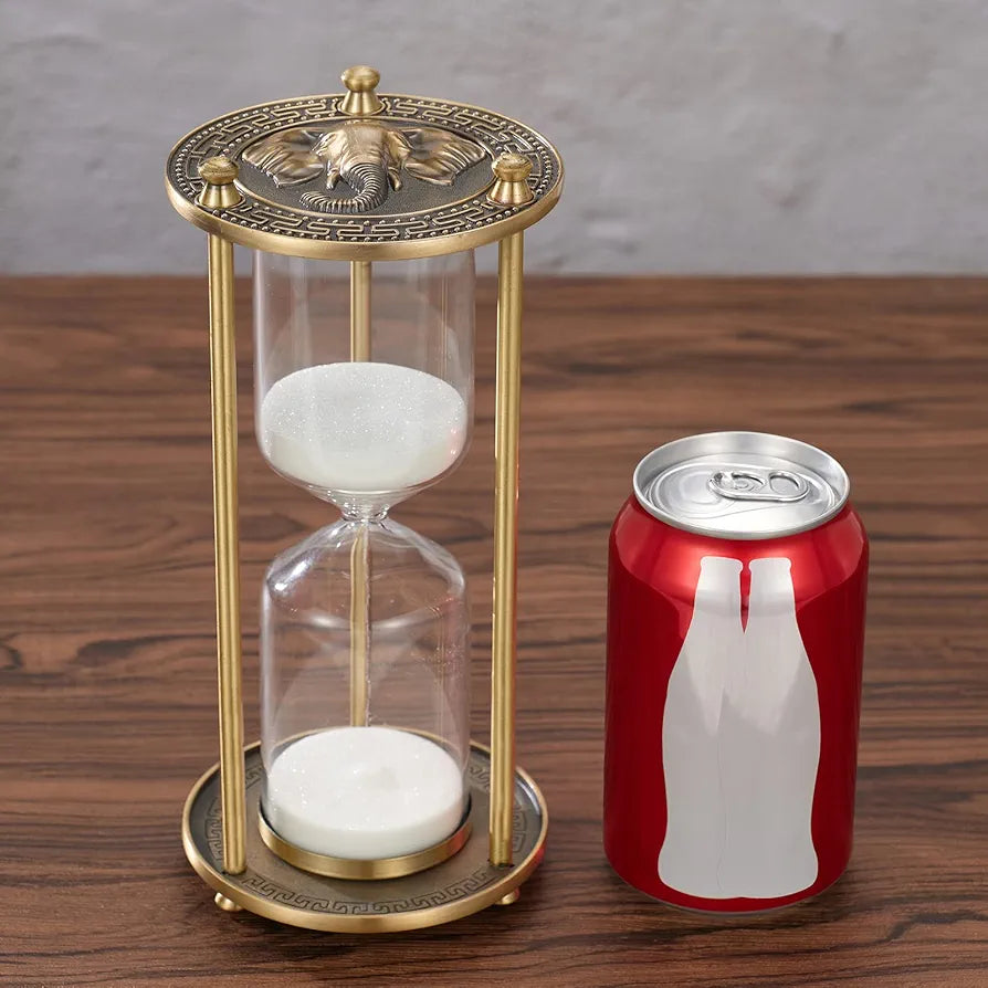 Vintage Metal White Sand Timer