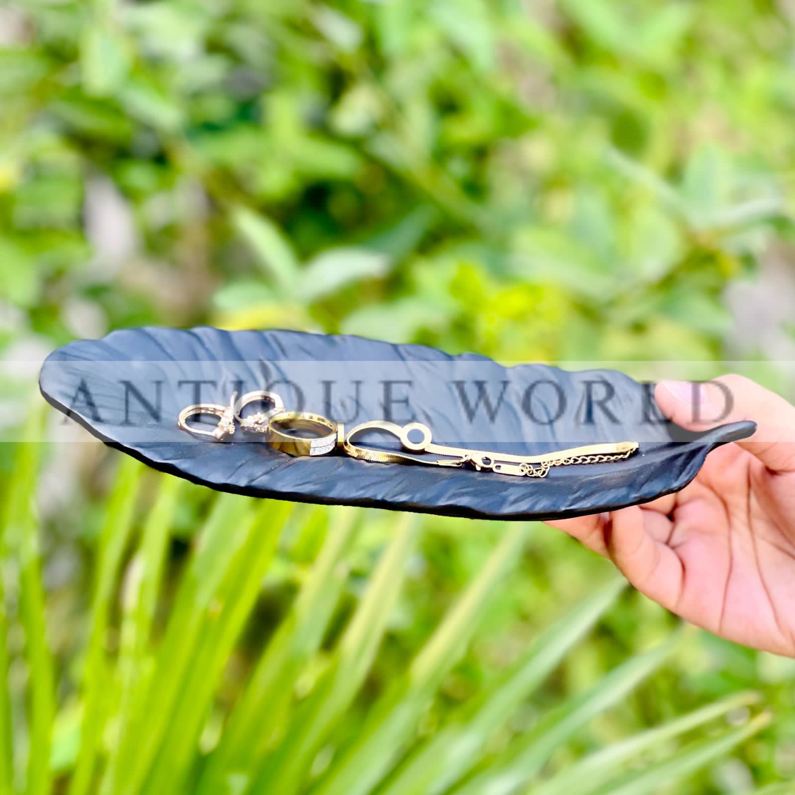 Midnight Aura Leafline Organiser Tray
