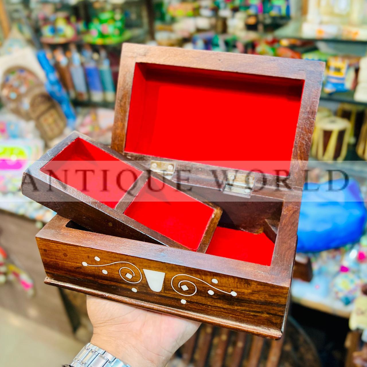 Inlaid Wooden Storage Box